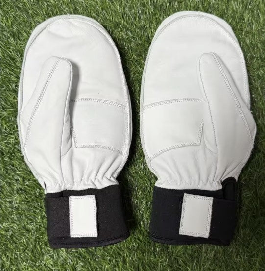 White HNP Ski Mittens