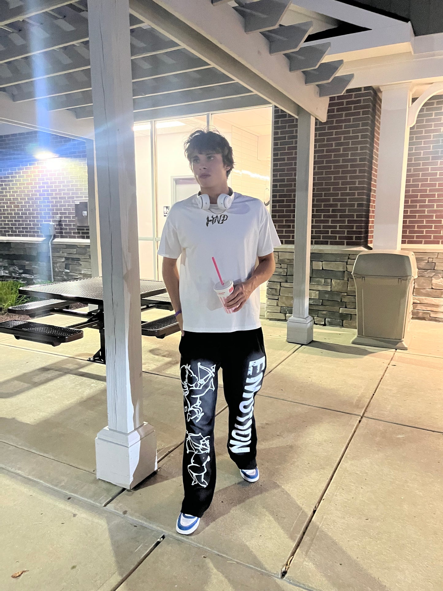 HNP Oversized White Camo T-Shirt