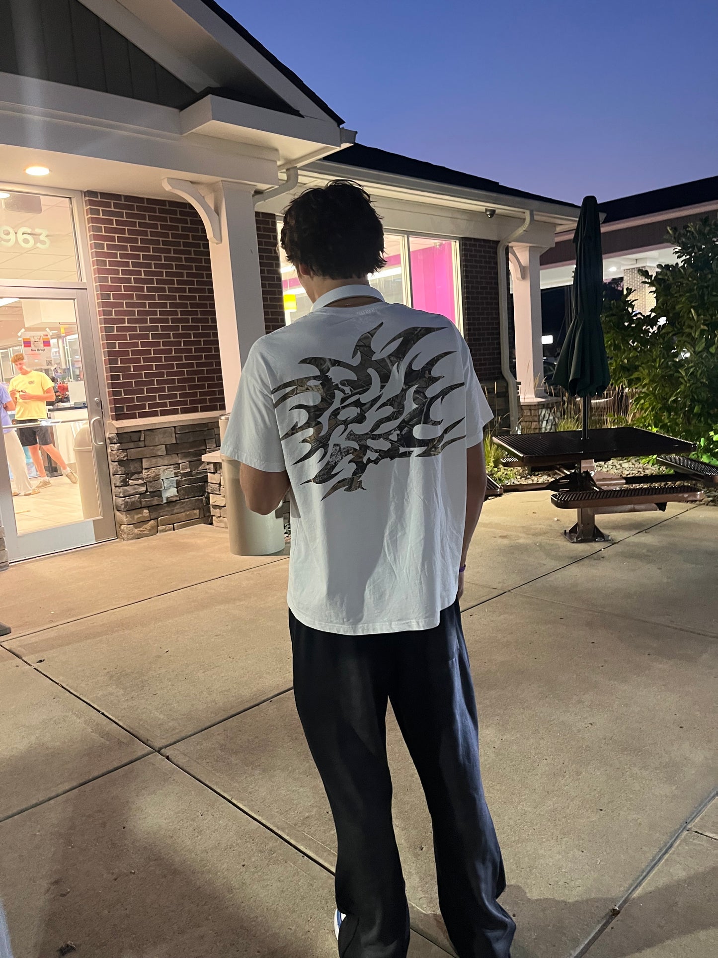 HNP Oversized White Camo T-Shirt