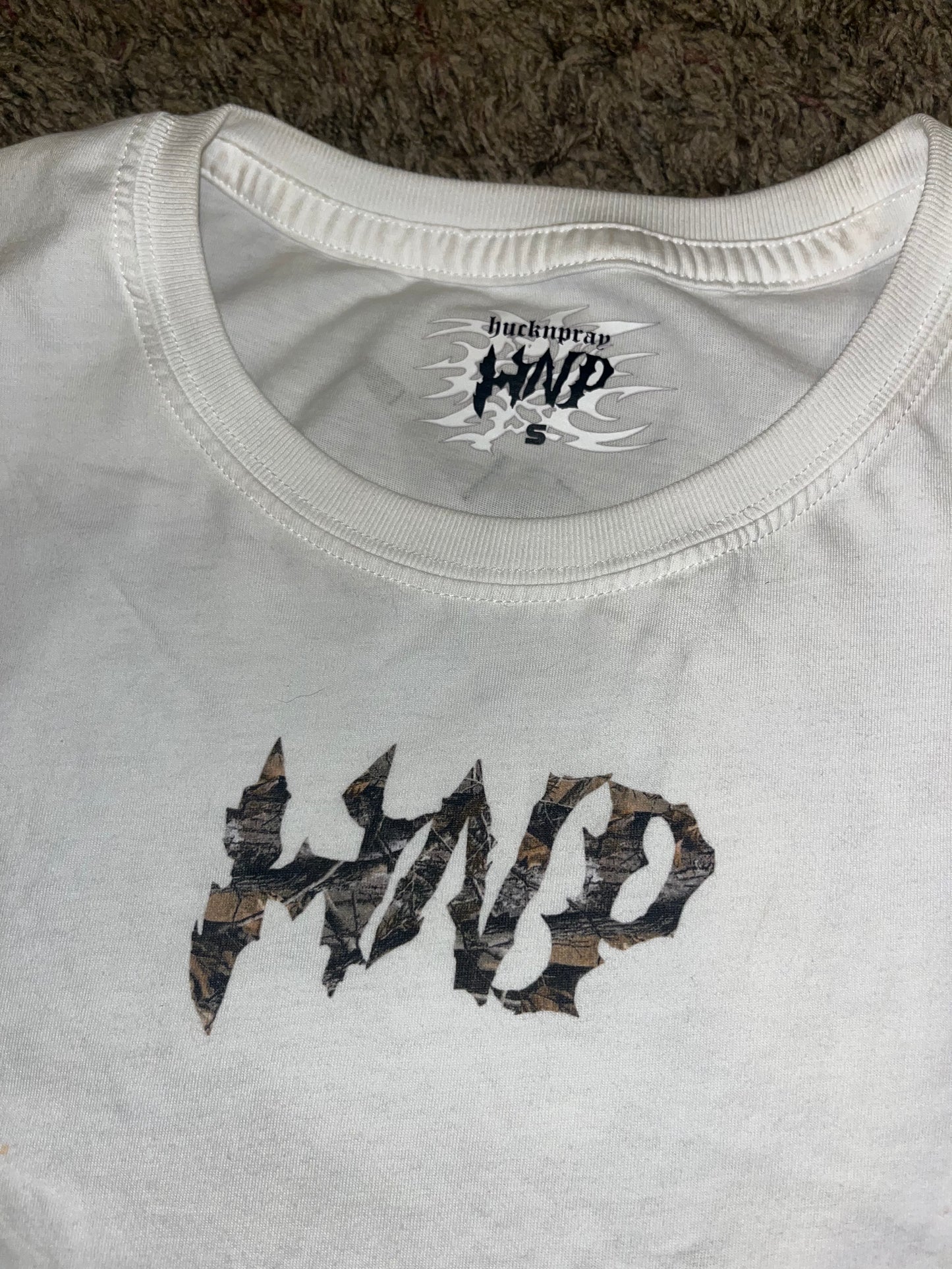HNP Oversized White Camo T-Shirt