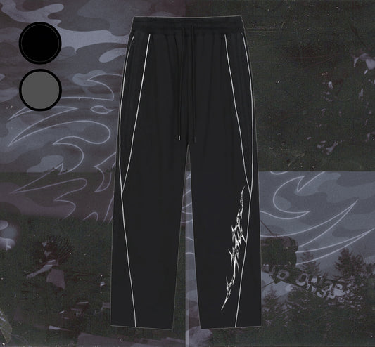 Hucknpray Reflection Striped Oversized Sweatpants