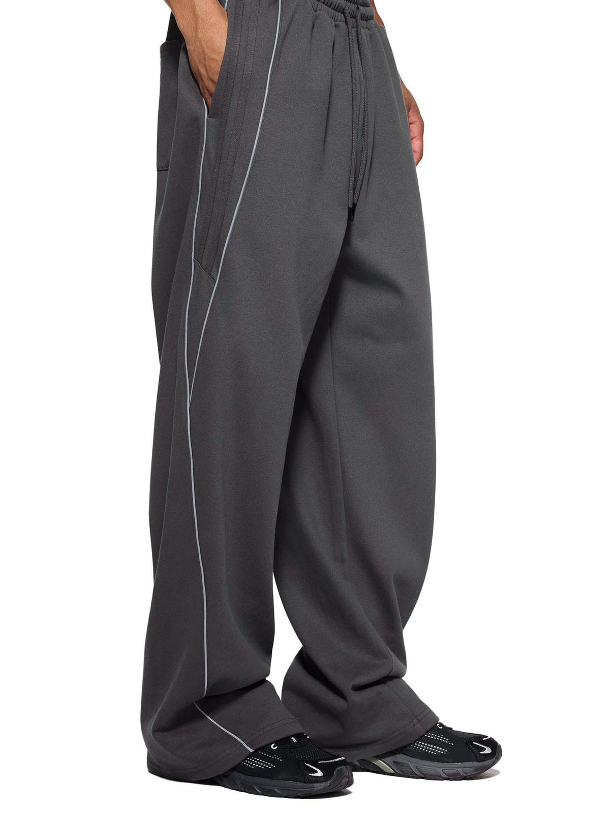 Hucknpray Reflection Striped Oversized Sweatpants