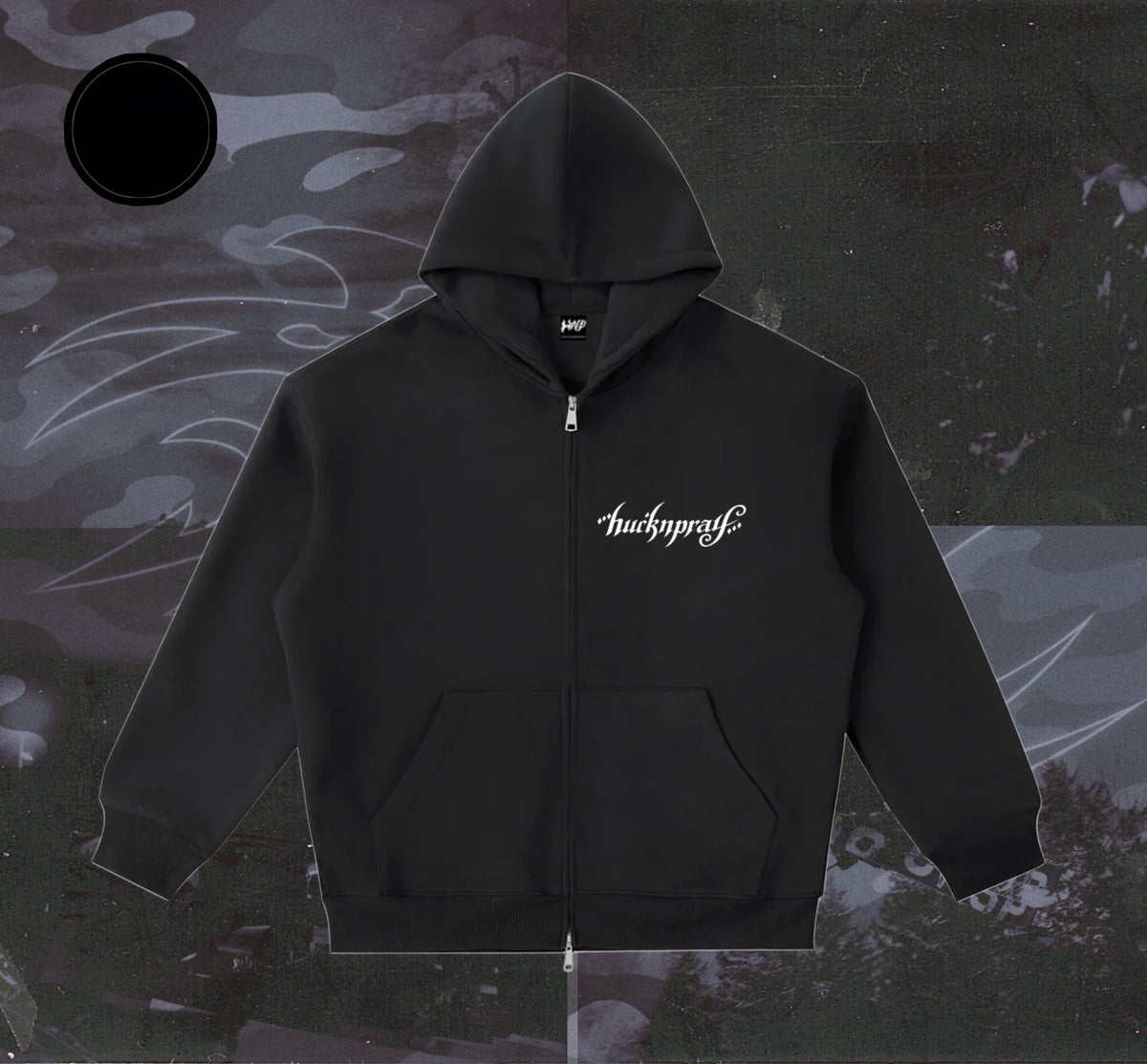 "Hucknpray" Double-Zip Hoodie